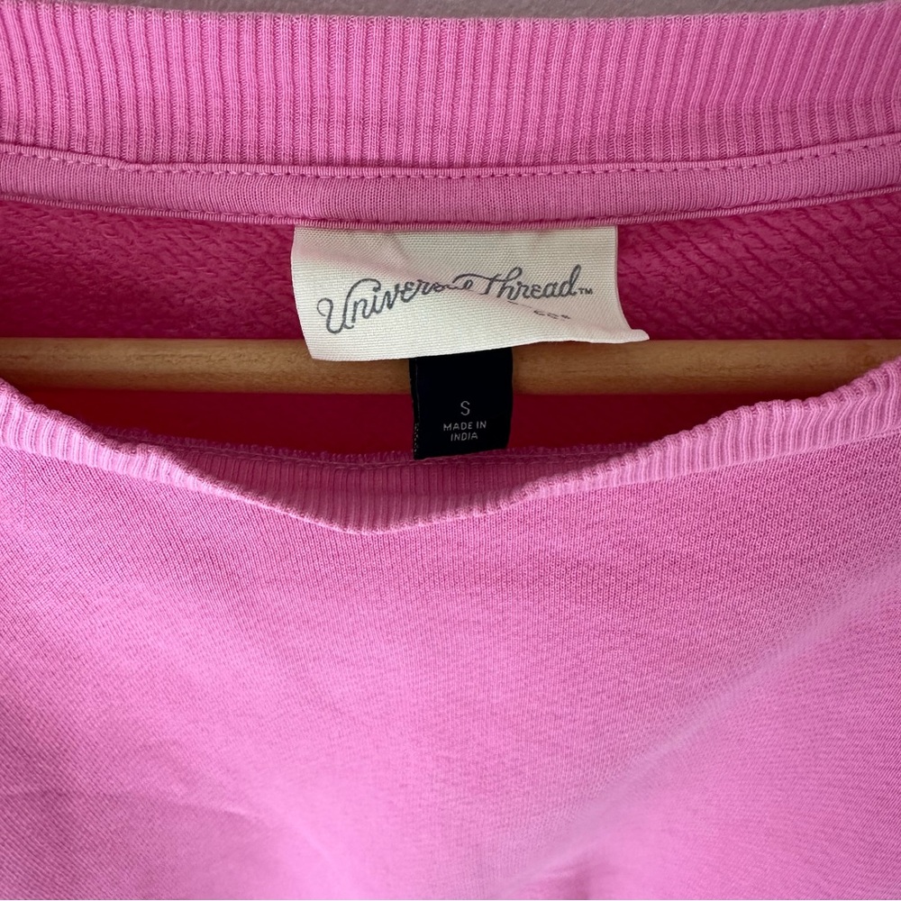 Pink Cropped Sweatshirt - Picture 4 of 8
